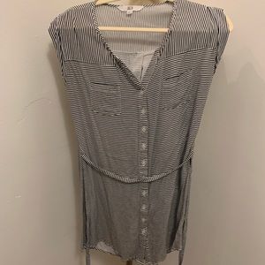 Revolve striped button down day dress